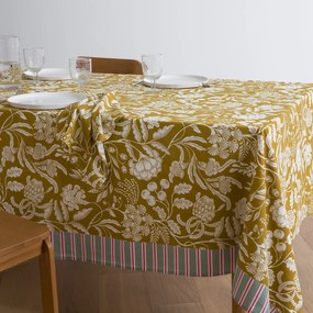 Tafelkleed gewassen katoen, bloemenprint, LINDA