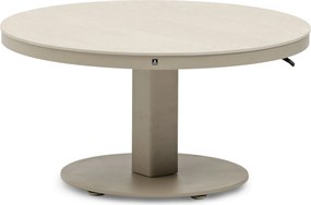 Tuintafel rond  90 cm  Zand/Beige   Tivano in hoogte verstelbare