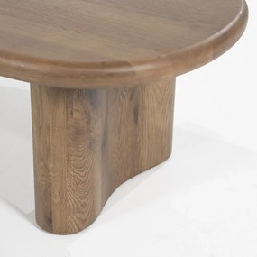 Organische Salontafel Bruin Eiken - 140 X 60cm.