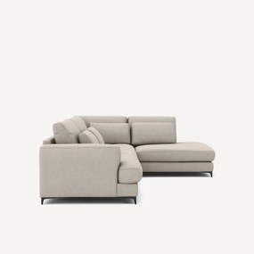 Omvormbare hoekbank rechts, in viscose linnen, Marsile