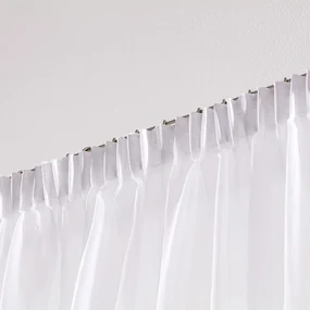 Dekoria Kant en Klaar Vitrage gordijn met plooiband, collectie Voile