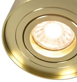 Spot goud/messing draai- en kantelbaar - Rondoo up