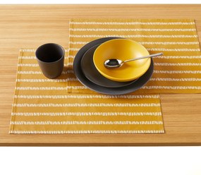 Set van 2 placemats in gecoat katoen Irun