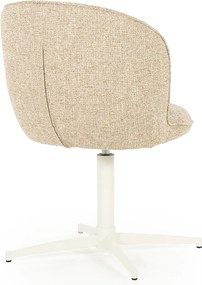 Eleonora Molly Draaibare Eetkamerstoel Taupe Met Beige Poten