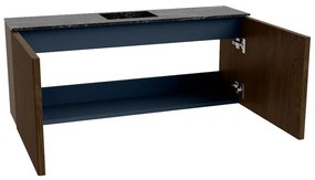 Mondiaz Joya DLux 100cm toiletmeubel walnut met wastafel faye midden 1 kraangat lava