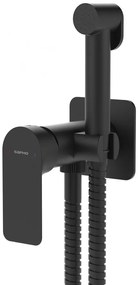 Sapho Pax wandbidet mengkraan met handdouche mat zwart