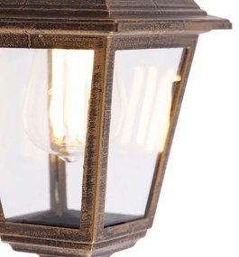 Buiten wandlamp antiek goud IP44 - Capital
