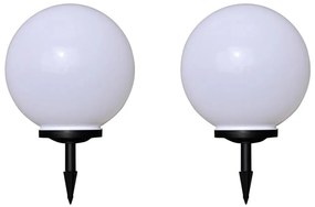 vidaXL Tuinpadlampen 2 st met grondpin LED 40 cm