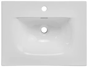Comad Sky keramische wastafel 60cm wit glans
