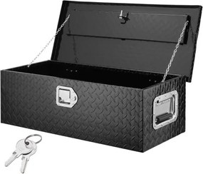 VEVOR 762 x 330 x 244 mm gereedschapskist voor laadbak, afsluitbaar 64 L gereedschapskist, opbergruimte, gereedschapskist, laadvermogen 30 kg, gereedschapskistorganizer voor campers, auto's, enz.