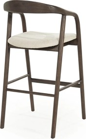 Eleonora Rayven Barkruk Hout Wabi Sabi Stijl Bruin