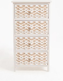 Hulpmeubilair Cloak Wit, breed, 4 laden