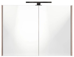 Best Design Happy spiegelkast met verlichting 100x60cm eiken