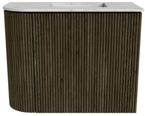 Mondiaz Joya DLux 50cm toiletmeubel ronding links shadow met wastafel faye rechts zonder kraangat opalo