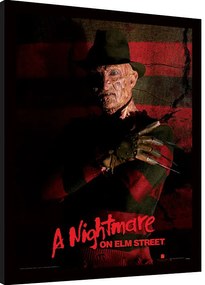 Ingelijste poster A Nightmare On Elm Street - Freddy Krueger