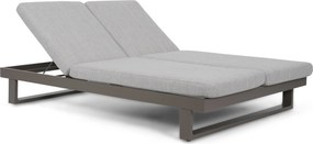 Lifestyle Garden Furniture Massimo Ligbed Met Kussen Antraciet/earth Aluminium Grijs