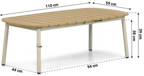 Stoel en Bank Loungeset 5 personen Rope Taupe  Coco Barcelona