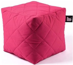 Extreme lounging B-Box Outdoor Quilted Poef - Roze