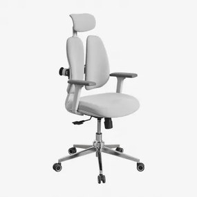 Belcaire Bureaustoel Met Wielen En Armleuningen Donkergrijs - Sklum