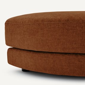 Modulaire voetensteun in chenille fluweel, TIBERIO