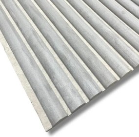 Suede Paneel AKU Light Grey 260x60x2.1cm - 260 cm x 60 cm x 2 cm | 15 kg | Paneli akoestische wandpanelen - AKU Wandpanelen