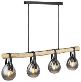 Hanglamp APP1775-4CP WOOD GREY