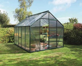 Vitavia Meridian 1 serre - 8,3m² - met 4 mm polycarbonaat - Donkergroen