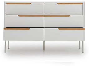 Tenzo Switch Modern Dressoir Met Lades Wit - 130x45x83cm.