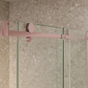 Saniclear Supreme douchecabine 90x90cm anti-kalk geborsteld koper