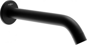 Mexen Kai wandgemonteerde baduitloop, zwart - 79371-70