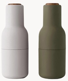 Zout- en pepermolen Bottle Grinder met walnootdeksel, 2-delig