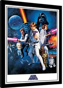 Ingelijste poster Star Wars: A New Hope - One Sheet