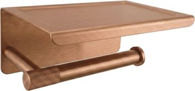 Toiletrolhouder met planchet 6613 Modern Copper Brush