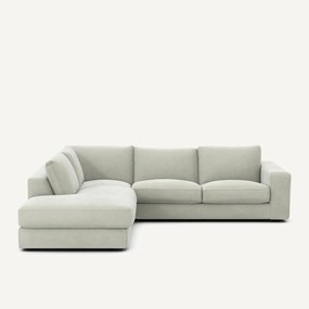 Hoekbank in stonewashed fluweel, SKANDER