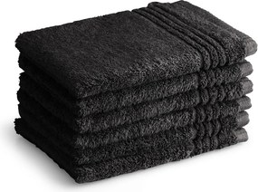 Washandjes Supreme Collectie – 6 stuks – 16×21 – zwart