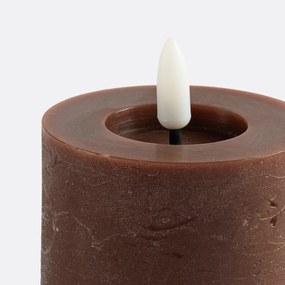 Gekleurde kaars met LED, H11,3 cm, Caspar