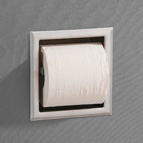 Saniclear Exclusive inbouw toiletrol houder zonder klep rvs