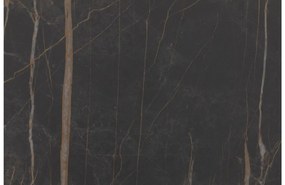 Goossens Excellent Salontafel Cipressen rond, keramiek zwart, modern design, 80 x 36 x 80 cm