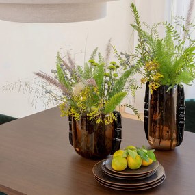 Handgeblazen glazen vaas, H32 cm, Limno