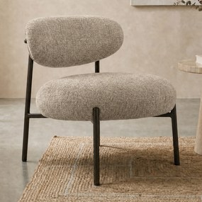 Zandkleur Fauteuil Met Ronde Zitting