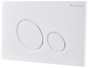 Wiesbaden X10 drukplaat voor inbouwreservoir glans wit 32.4663