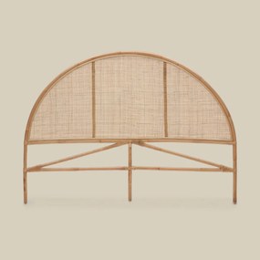 Rond Rotan Hoofdbord Naturel 150/160 Cm