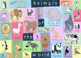 Ilustratie Animals of the World, Carla Daly