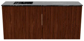 Mondiaz Joya DLux 90cm toiletmeubel ruby met wastafel faye links zonder kraangat lava