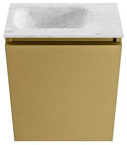 Mondiaz Ture DLux toiletmeubel 40cm oro met wastafel opalo links zonder kraangat