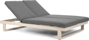 Lifestyle Garden Furniture Massimo Ligbed Met Kussen Loft/dark Grey Aluminium Taupe