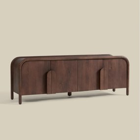 Design Tv-meubel Hout Met Ronde Hoeken 160 Cm - 160x40x55cm.