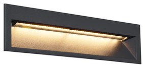 Buitenlamp Moderne inbouw wandlamp zwart 28cm incl. LED IP65 - Mert Modern IP65 Buitenverlichting