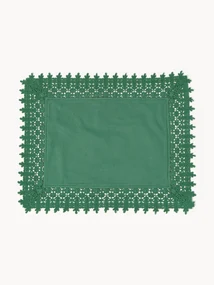 Placemats Flavia met kantrand, 2 stuks