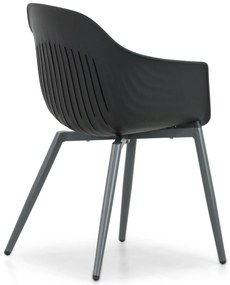 Tuinstoel Kunststof Grijs-antraciet Lifestyle Garden Furniture Lissabon